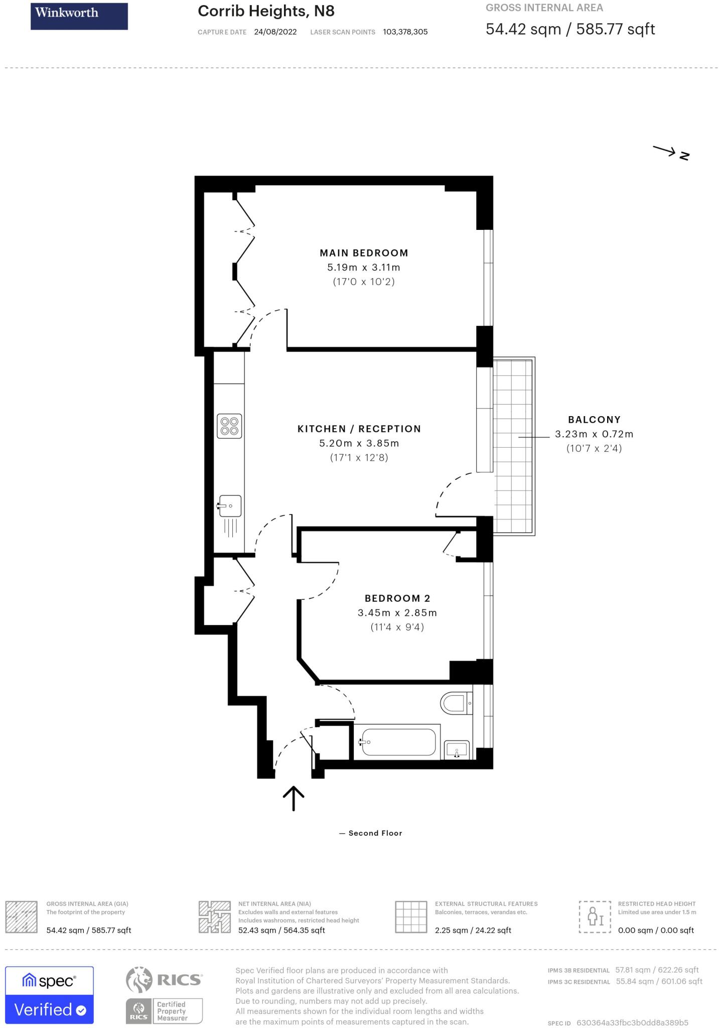 Crescent Road, London, N8 floorplan