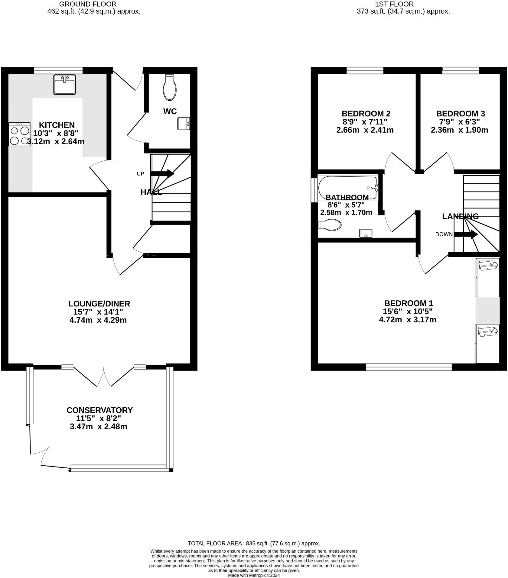Drift Road, Wallington floorplan