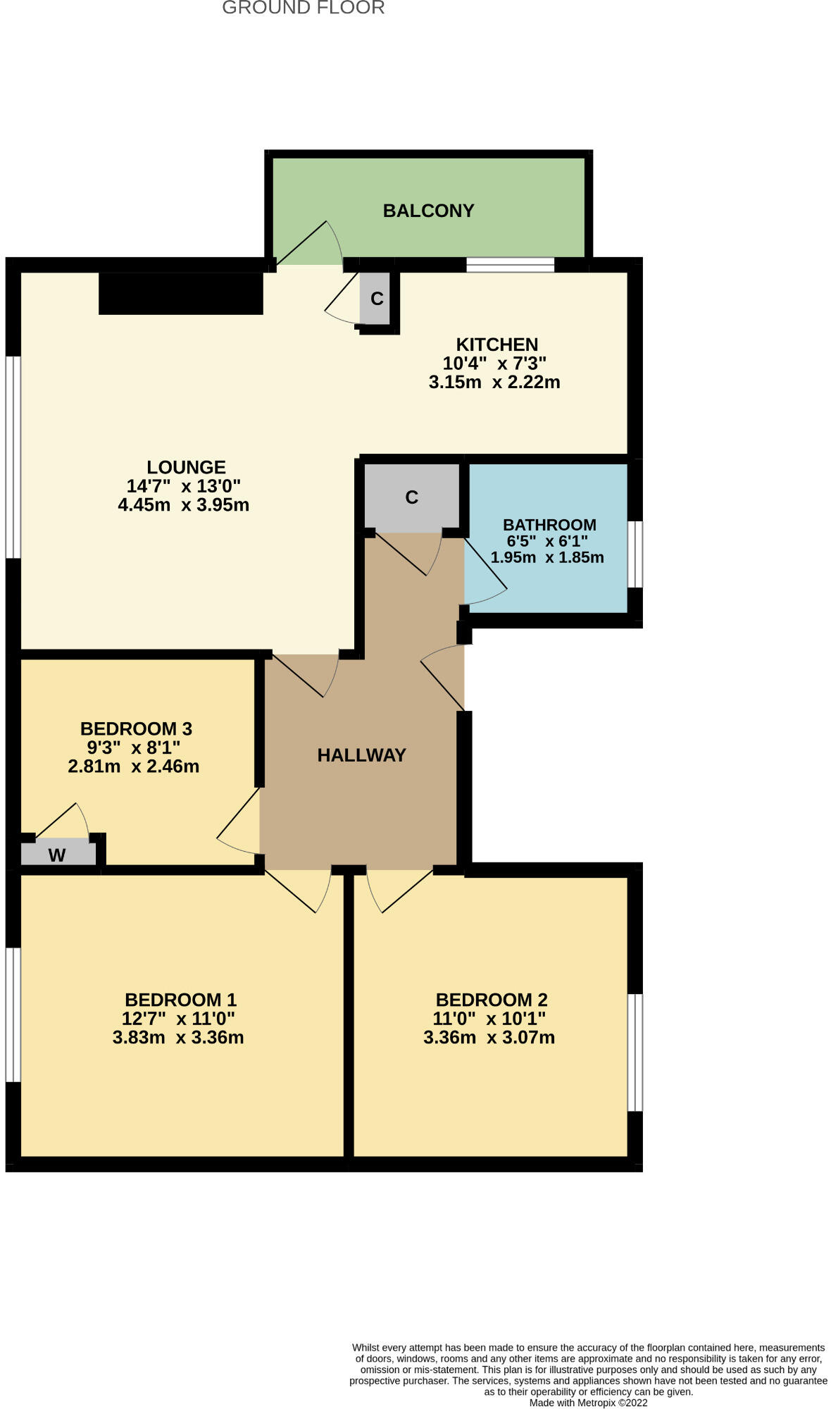 2/1 60 Clincarthill Road, Rutherglen, G73 2LE floorplan