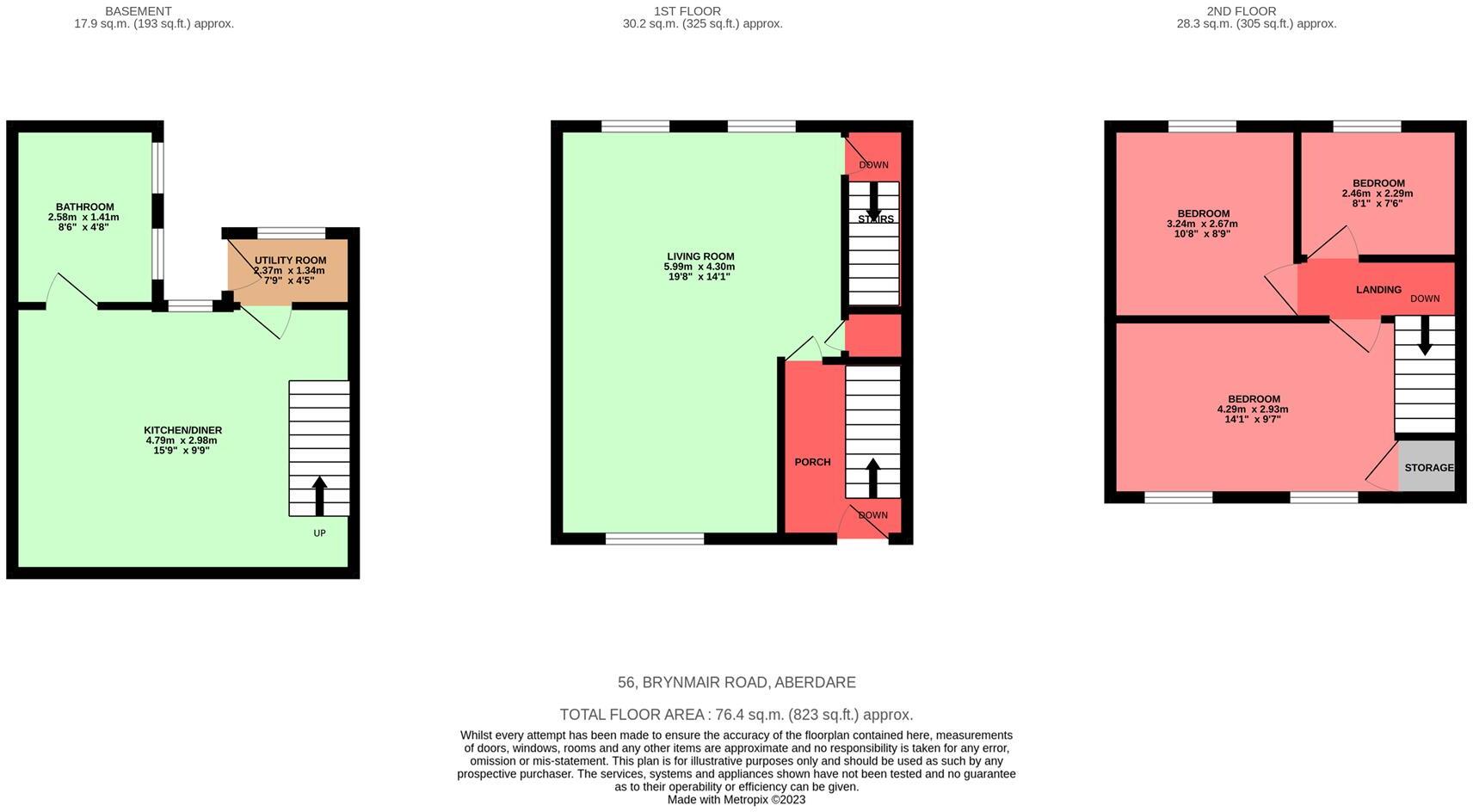 Brynmair Road, Aberdare floorplan
