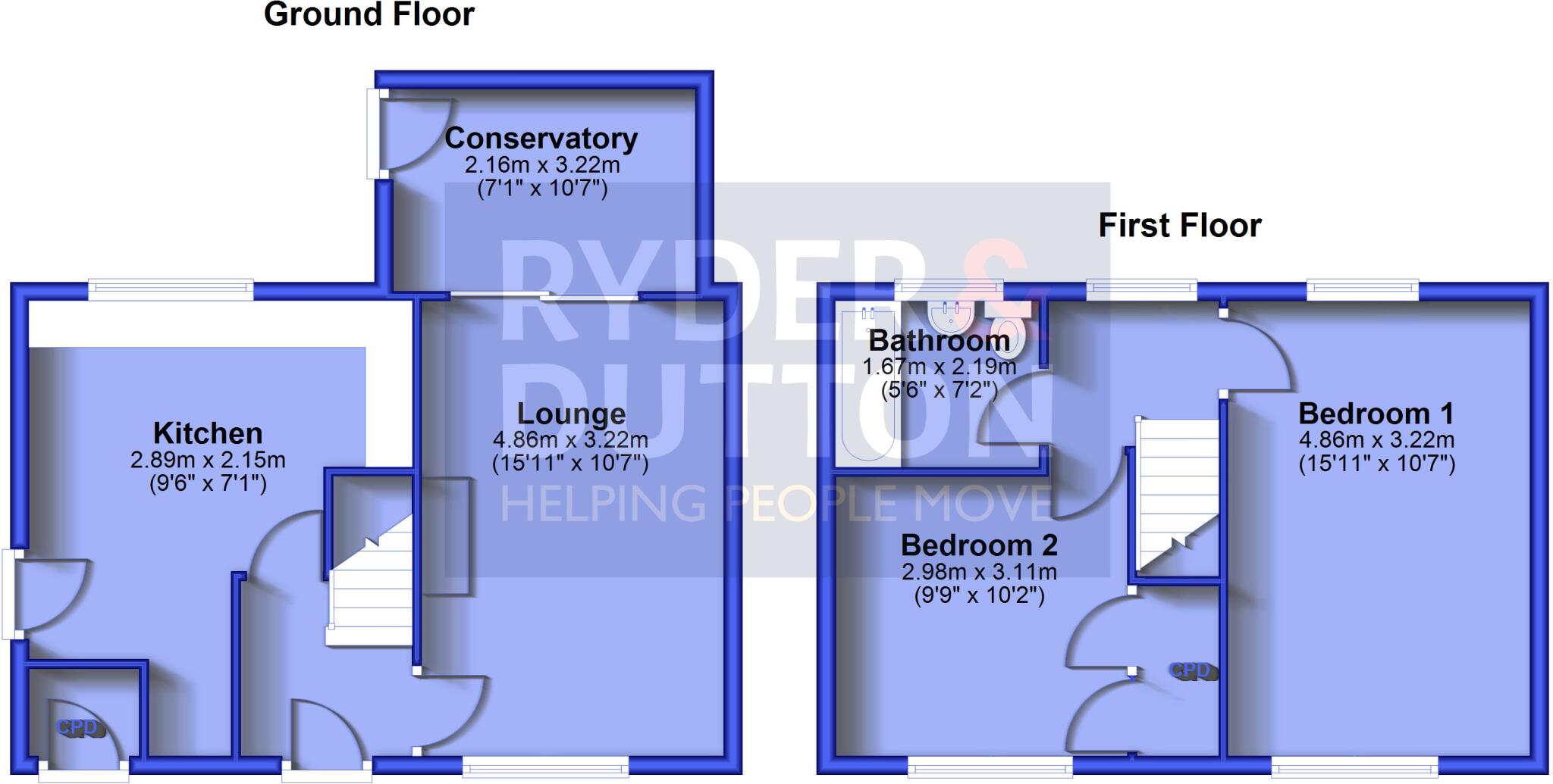 Yew Dale Gardens, Marland, Rochdale, OL11 floorplan
