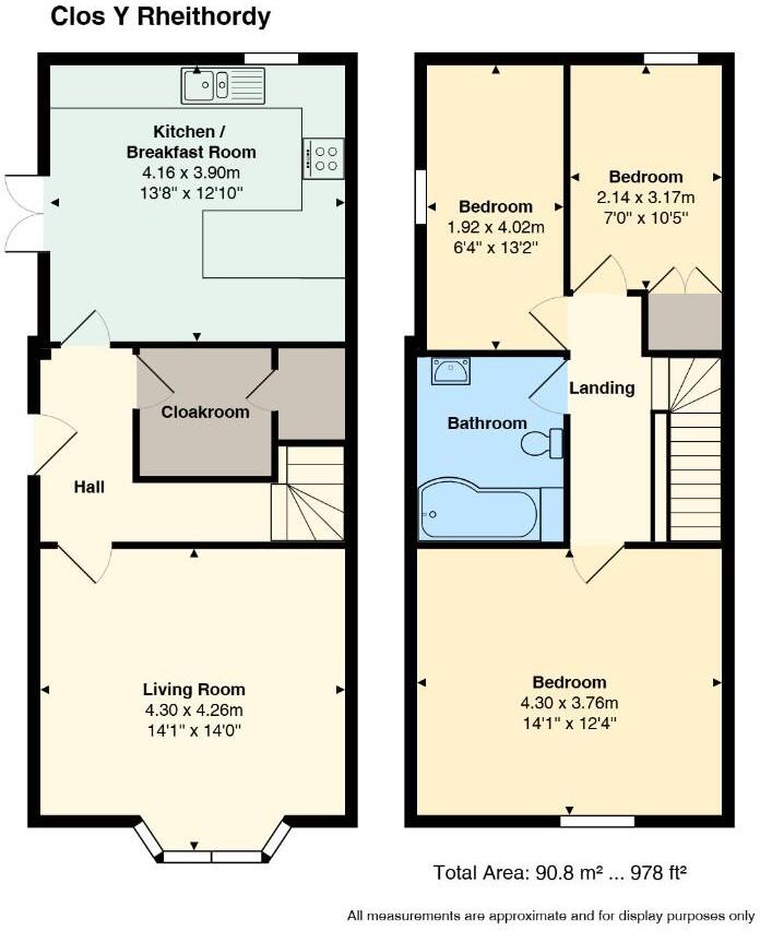 Clos Y Rheithordy, High Street, Nelson floorplan