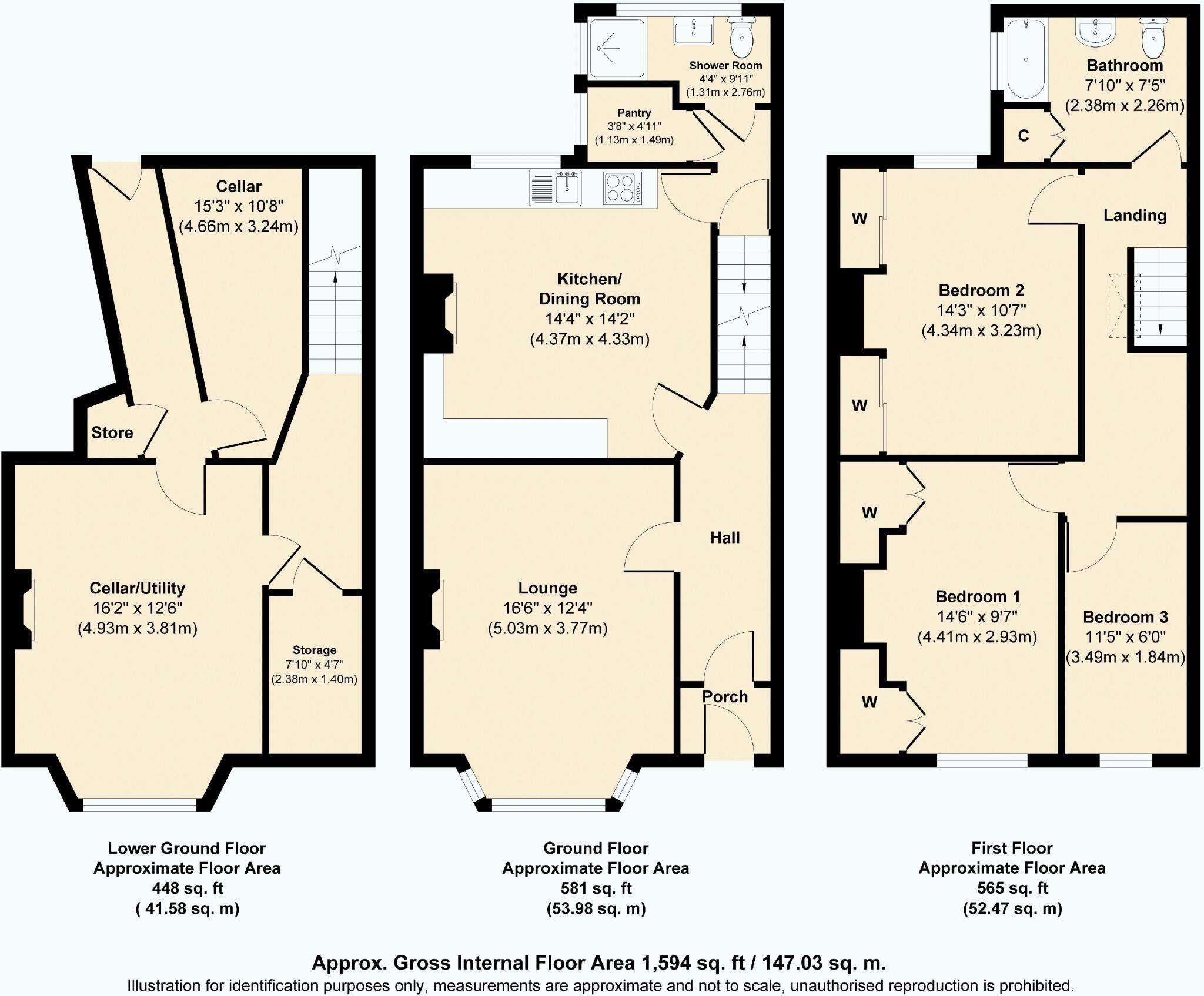 Castle Avenue, Rochdale floorplan