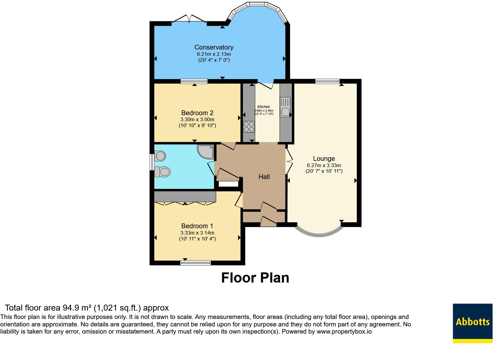 Tavistock Road, Springfield, Chelmsford, Essex, CM1 floorplan
