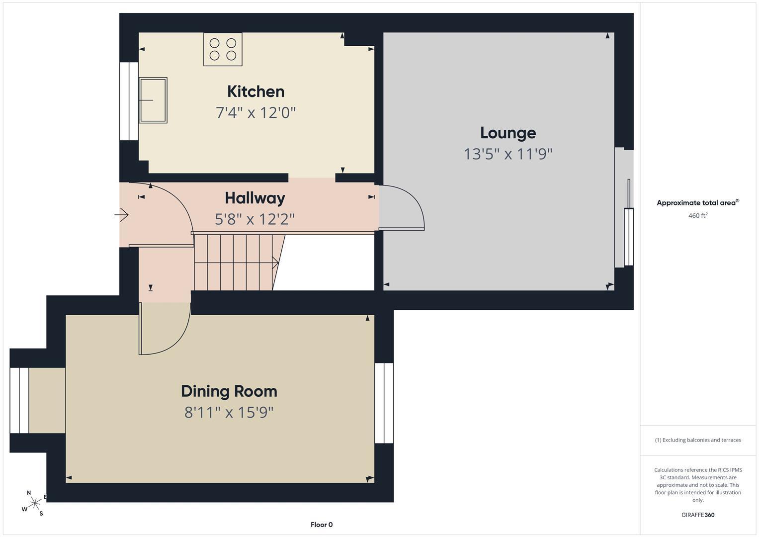 Spinney Hill, Melbourne, DE73 7GT floorplan