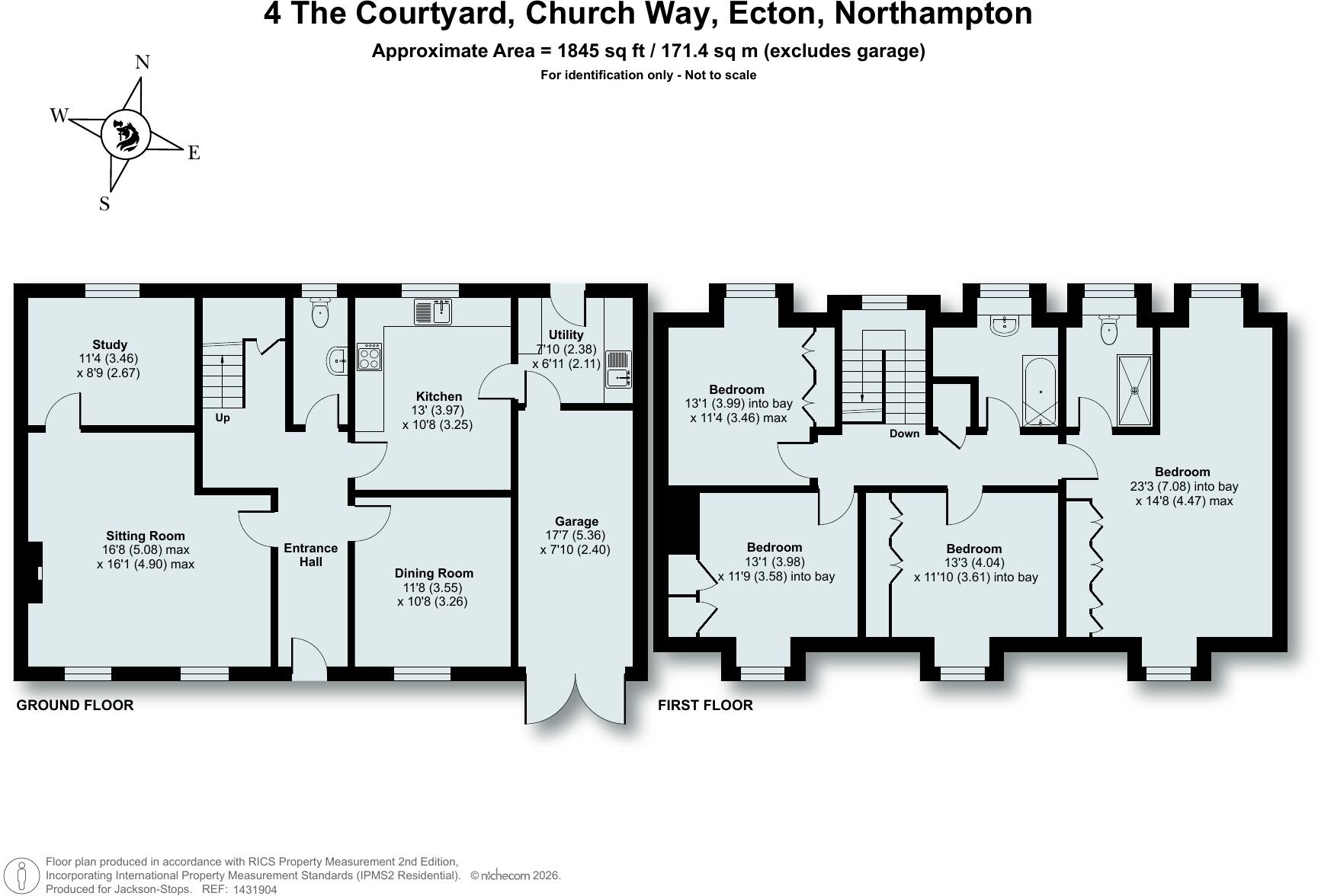 The Courtyard, Ecton, Northamptonshire, NN6 floorplan