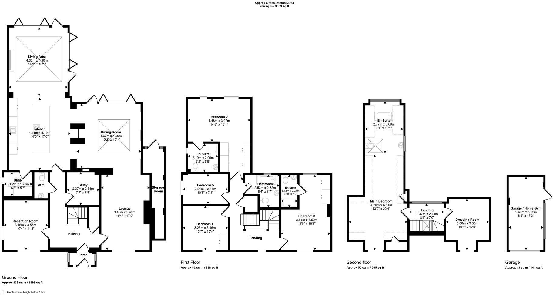37 Deacons Field, Brewood, Stafford, ST19 9GA floorplan