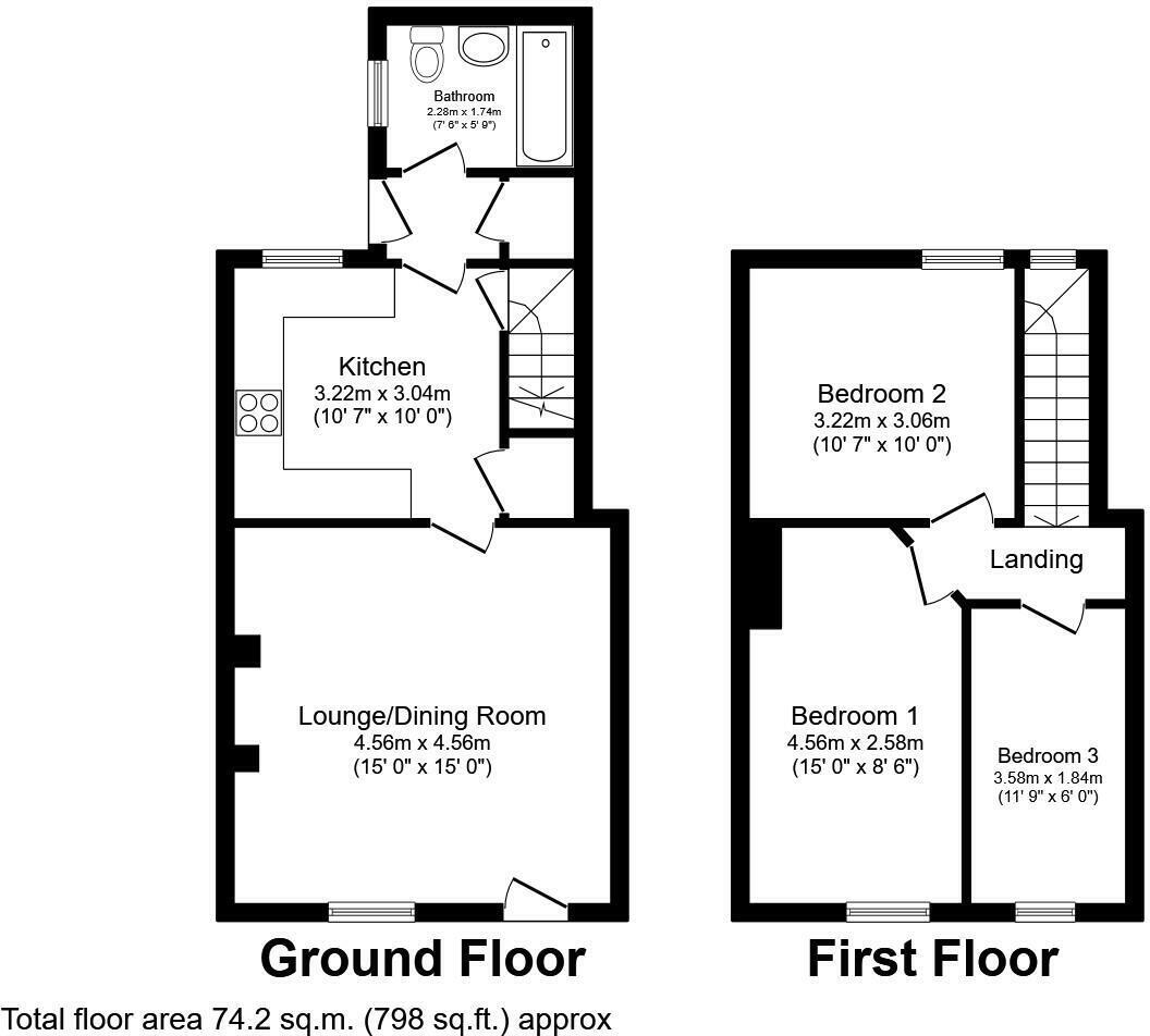 William Street, Castleford, West Yorkshire, WF10 floorplan