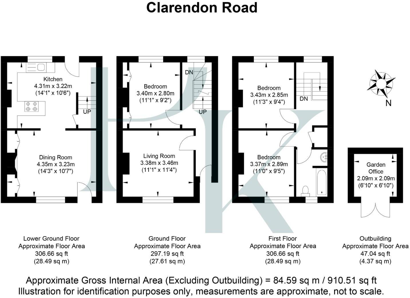 Clarendon Road, Hove floorplan