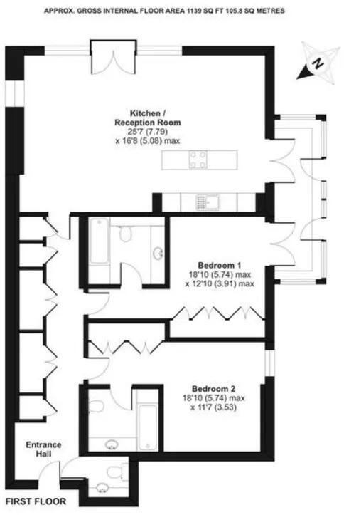 Atrium Apartments, Park Road, St Johns Wood, NW8 floorplan