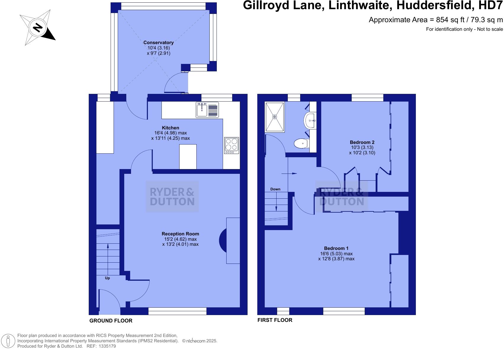 Gillroyd Lane, Linthwaite, Huddersfield, West Yorkshire, HD7 floorplan