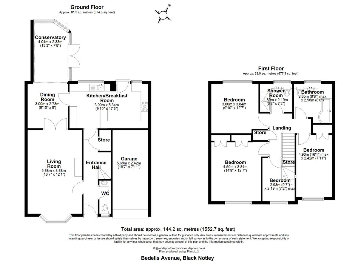 Bedells Avenue, Braintree, CM77 8 floorplan