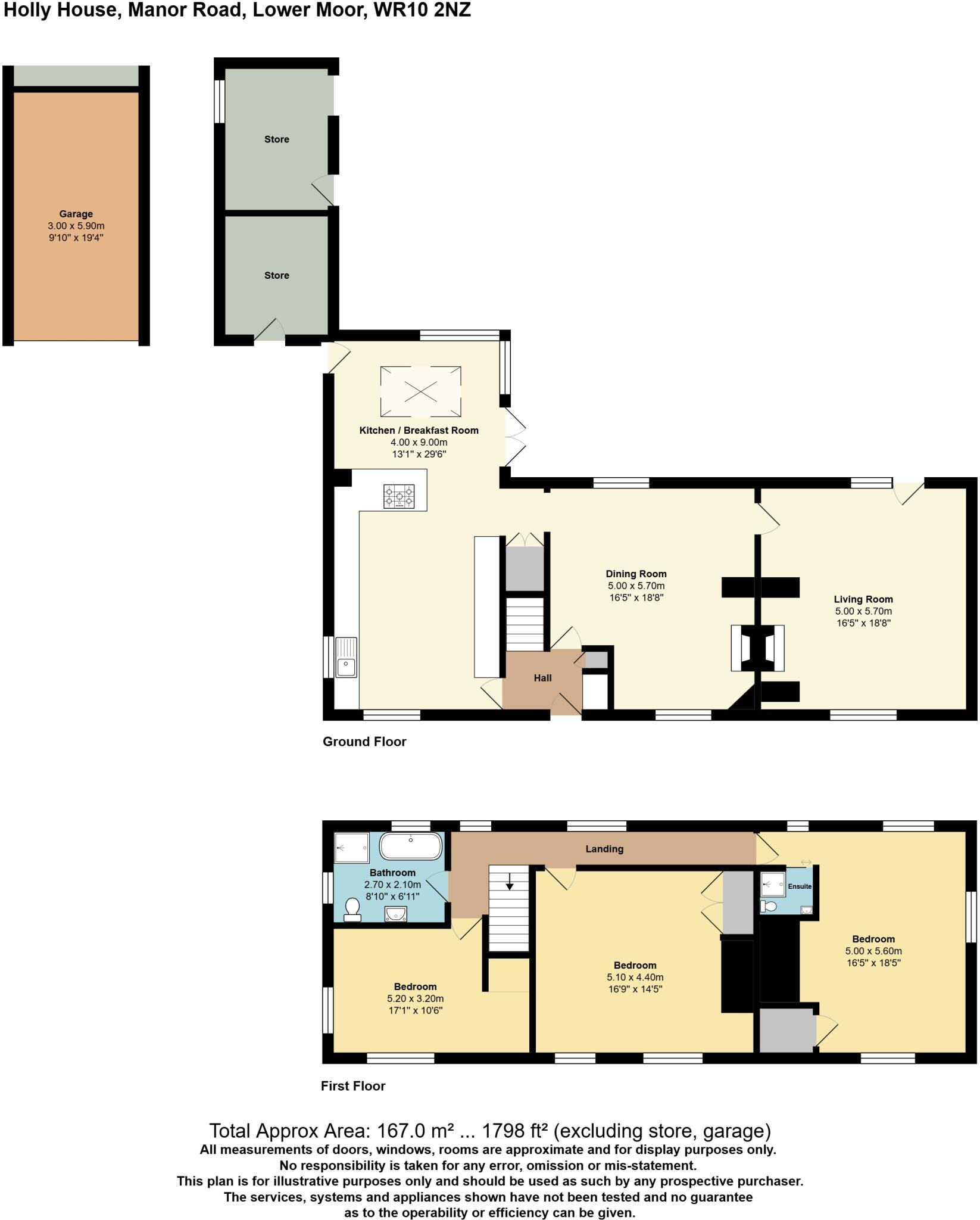 Manor Road, Lower Moor, Pershore, Worcestershire, WR10 floorplan