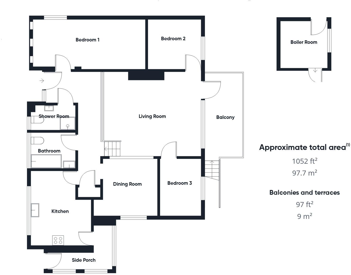 Gooseham, Bude floorplan