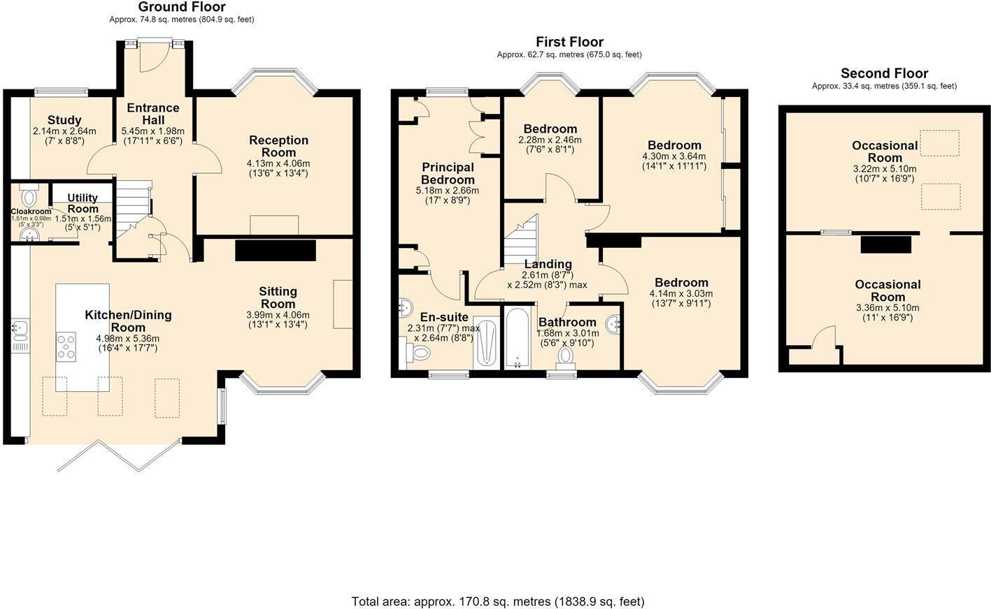 Longford Crescent, Sheffield floorplan
