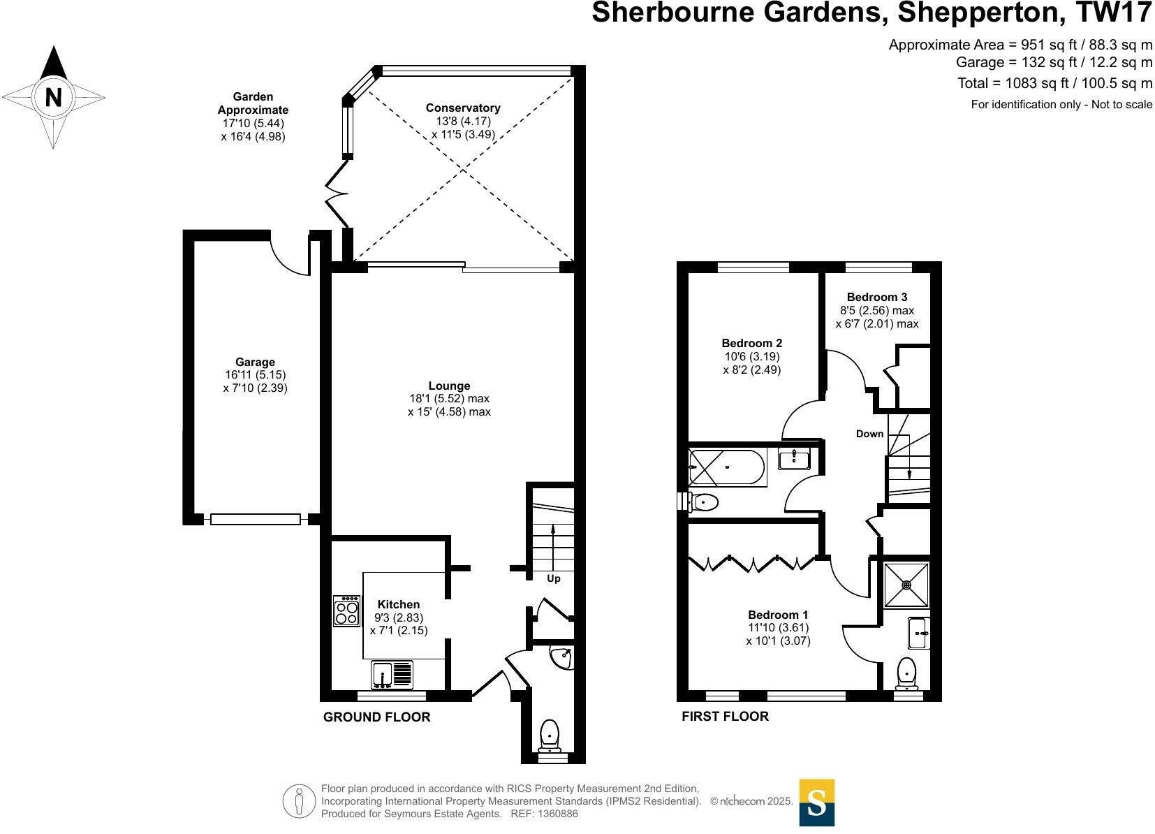 Sherbourne Gardens, Shepperton, Surrey, TW17 floorplan