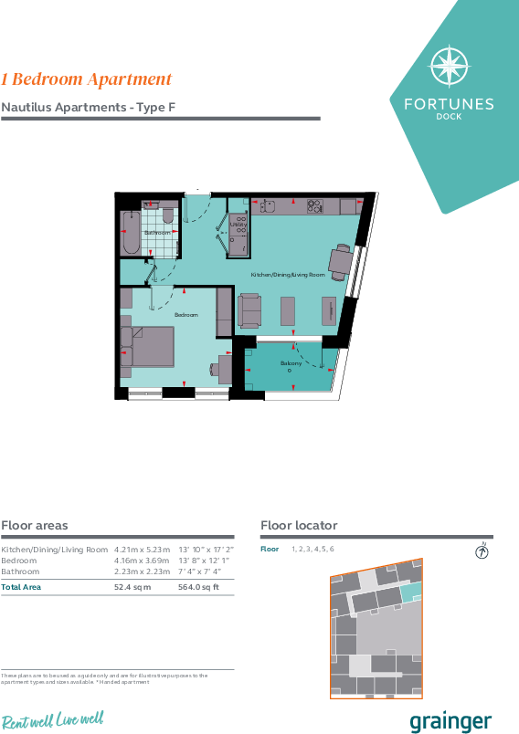 Fortunes Dock, Canning Town London E16 floorplan