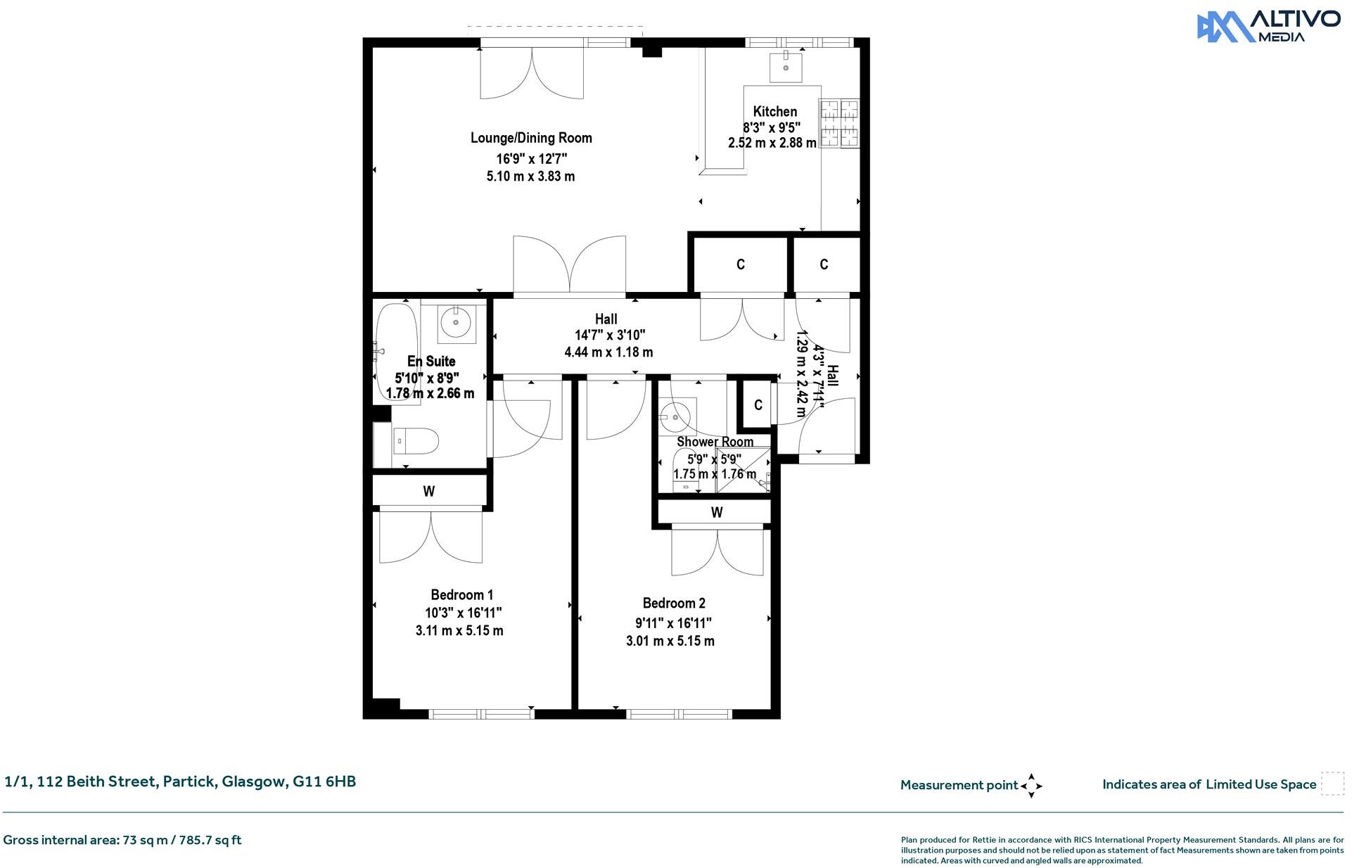 Beith Street, Partick, Glasgow floorplan