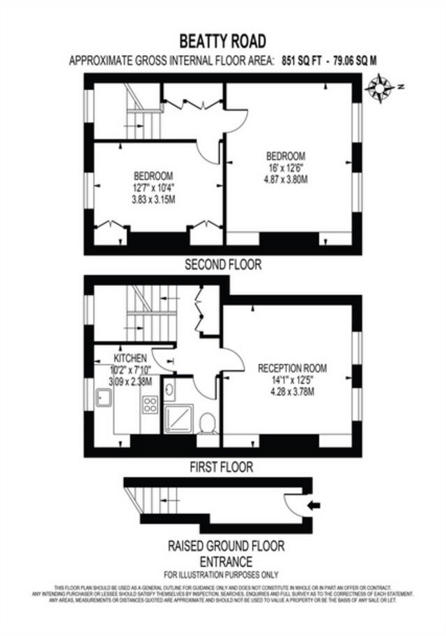 Beatty Road, London N16 floorplan