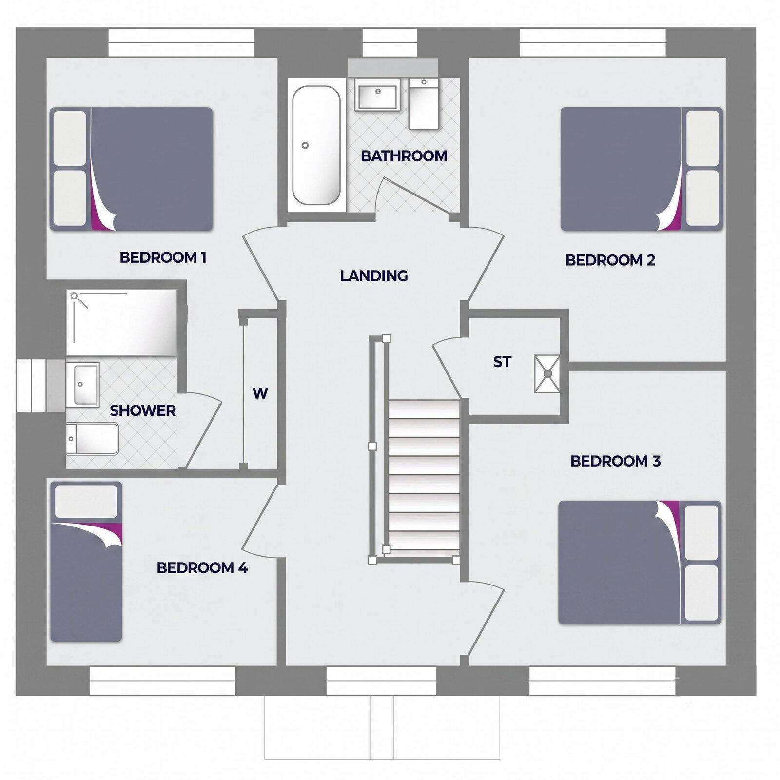 Lily Close, Sunniside floorplan