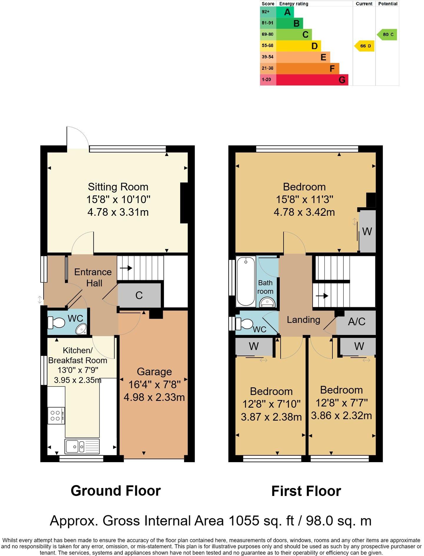 Oak End Close, Southborough floorplan