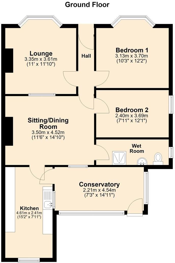 Chichester Bungalows, Sproatley floorplan