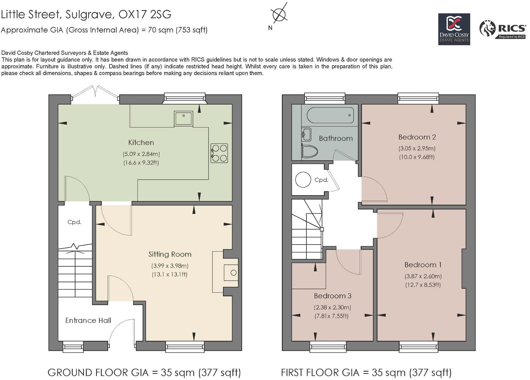 Lavender Cottage, Little Street, Sulgrave, OX17 floorplan