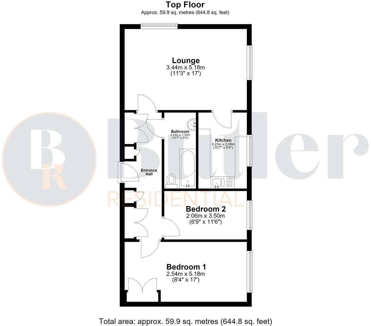 St. Michaels Court, Stevenage floorplan