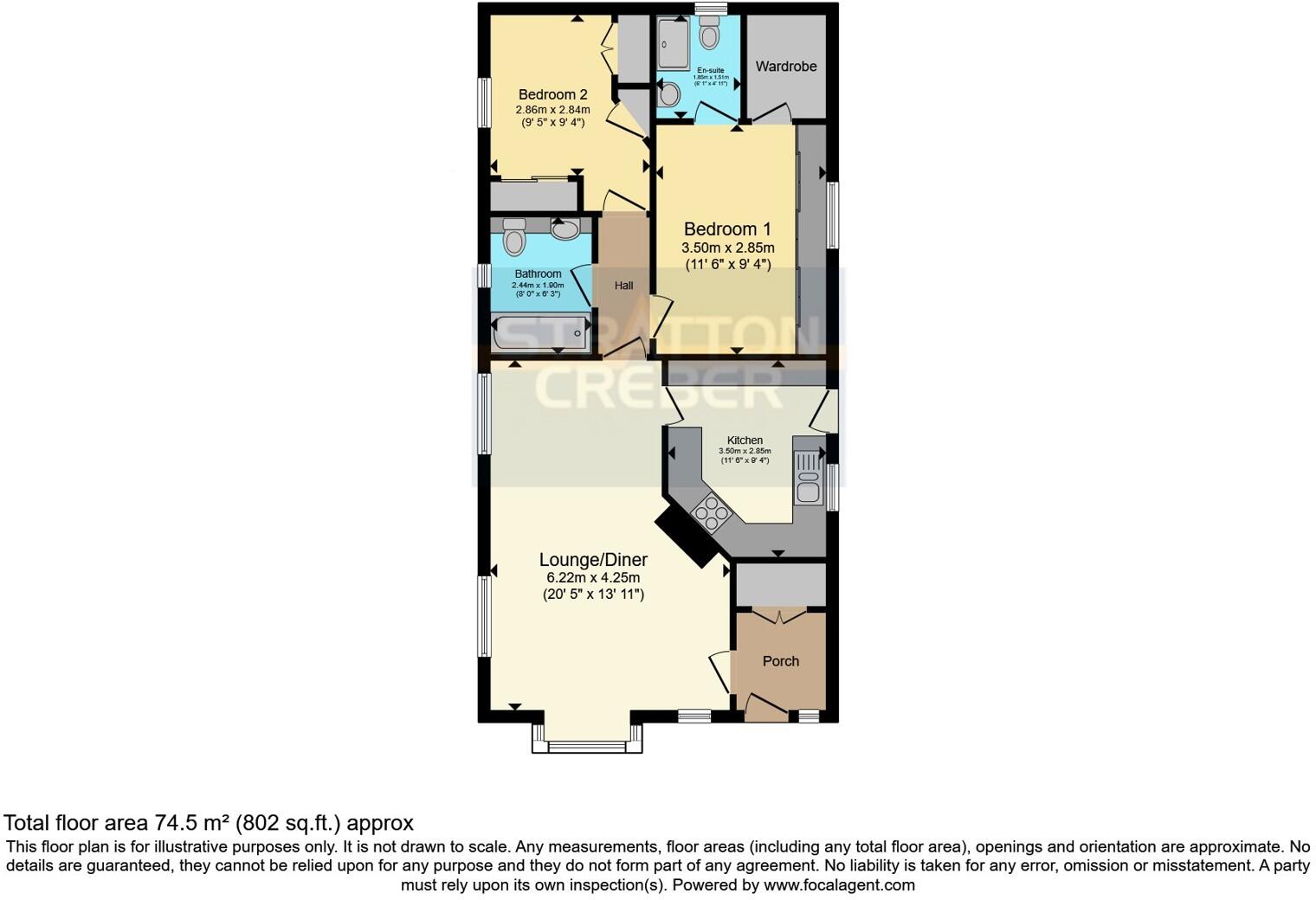 North Country, Redruth, Cornwall, TR16 floorplan