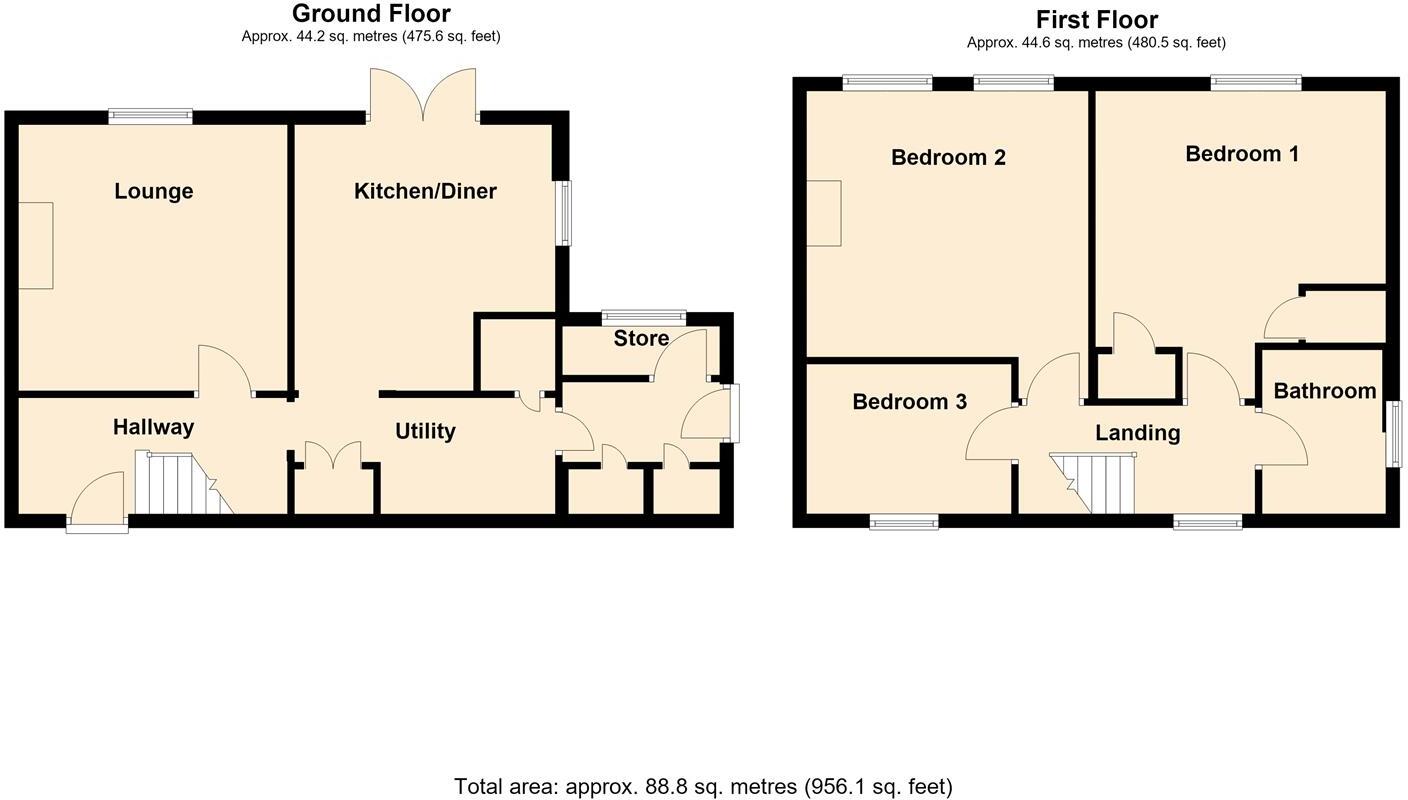 Western Drive, Blaby floorplan
