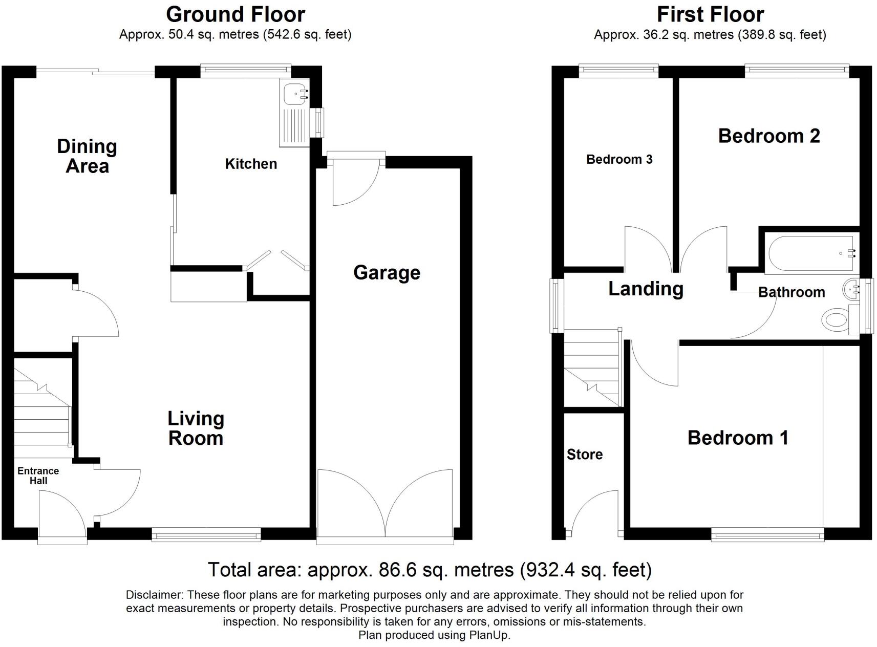 Town End, Shirland, DE55 floorplan