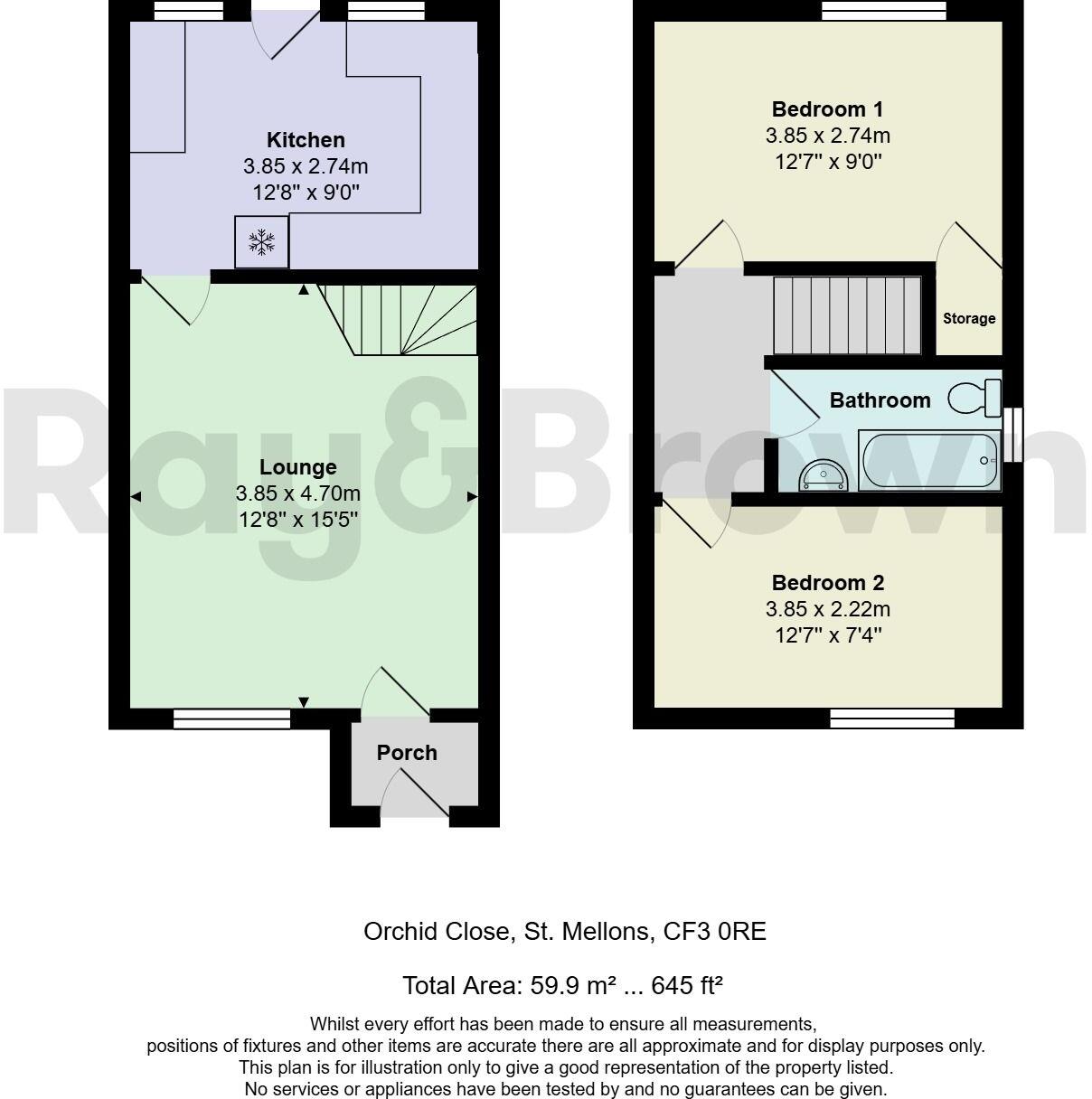 Orchid Close, St. Mellons, Cardiff floorplan