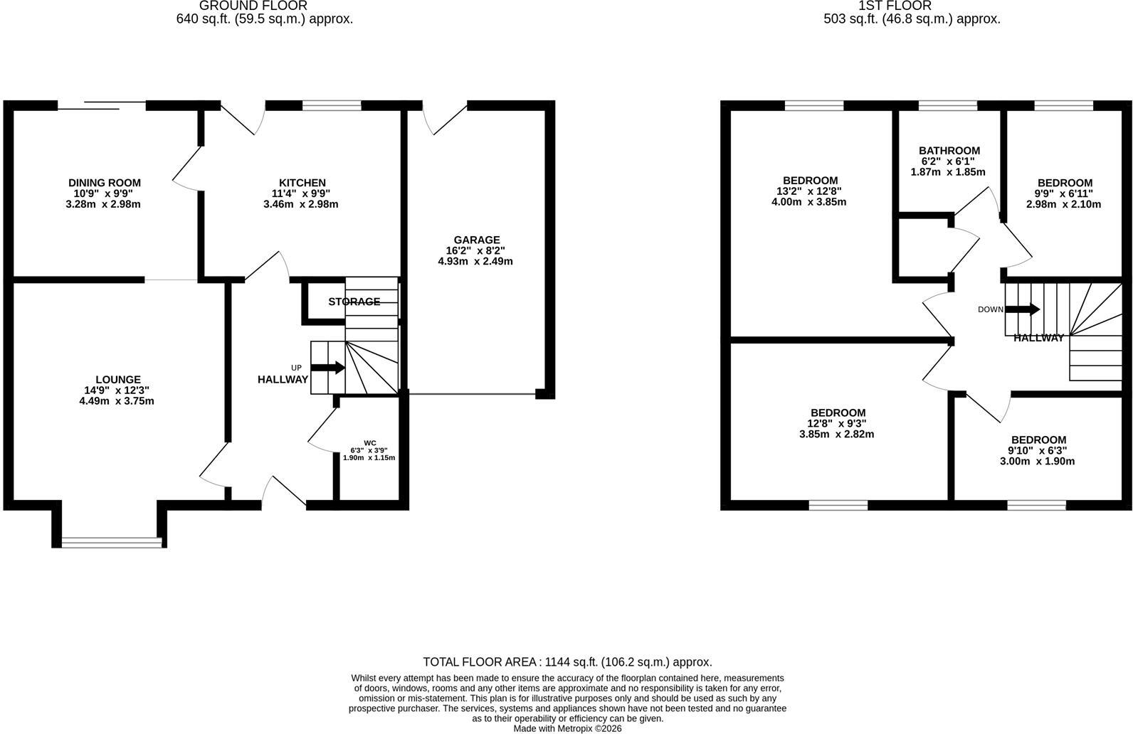 Wentworth Avenue, Wellingborough floorplan
