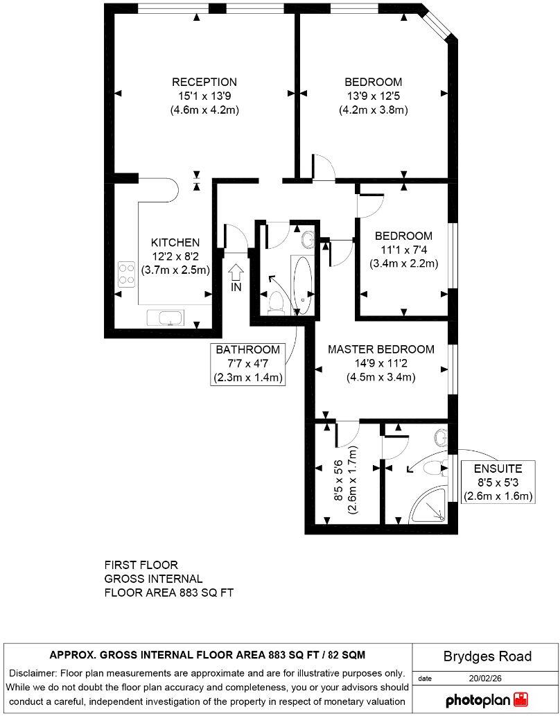 Brydges Road, London floorplan