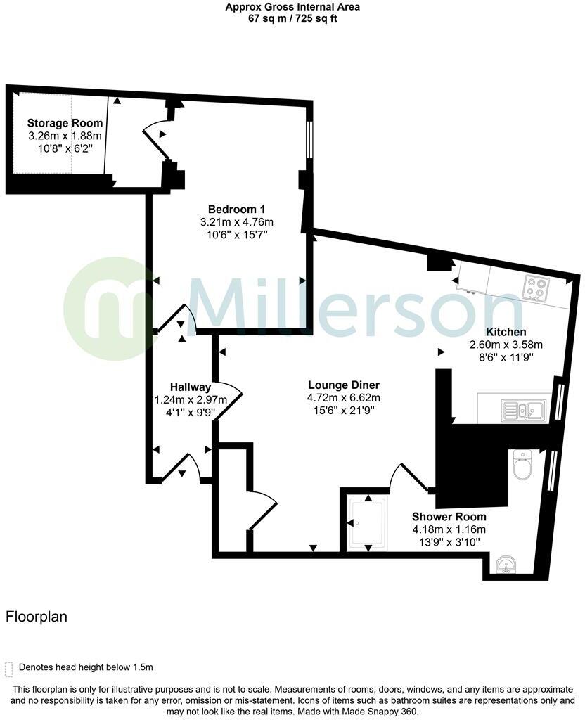 Dragon House, Church Street, St Austell floorplan