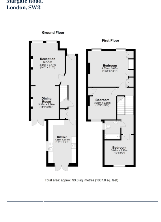 Margate Road, London, SW2 floorplan