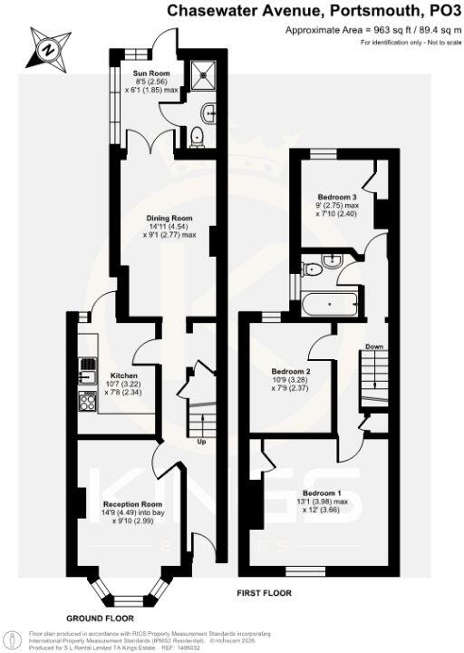 Chasewater Avenue, Portsmouth floorplan