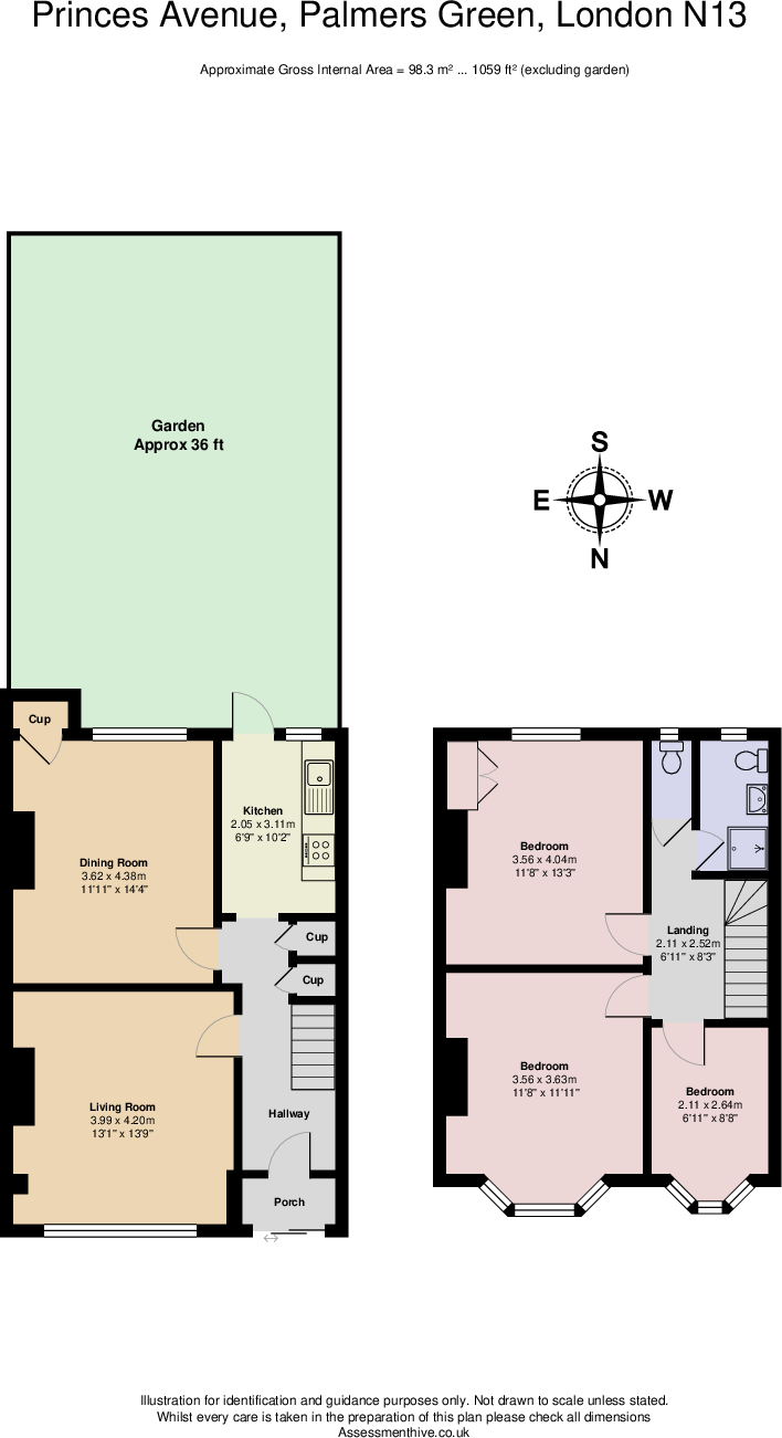 Princes Avenue, London, N13 floorplan