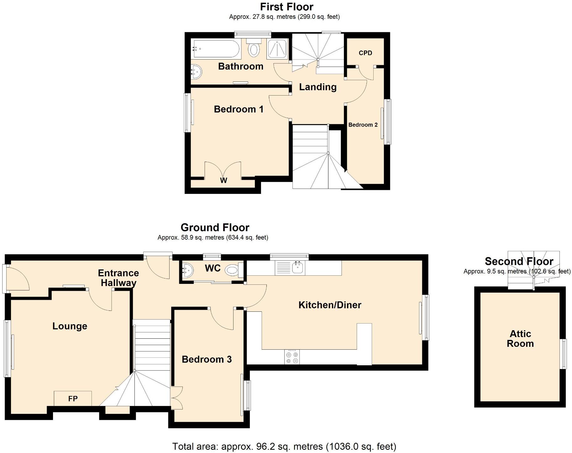 52 Nicolson Road, Stornoway, Isle of Lewis, HS1 2NY floorplan