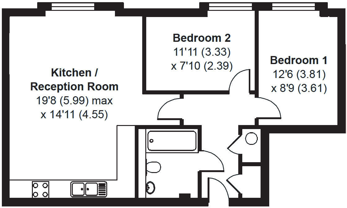 Walton-on-Thames, KT12 floorplan