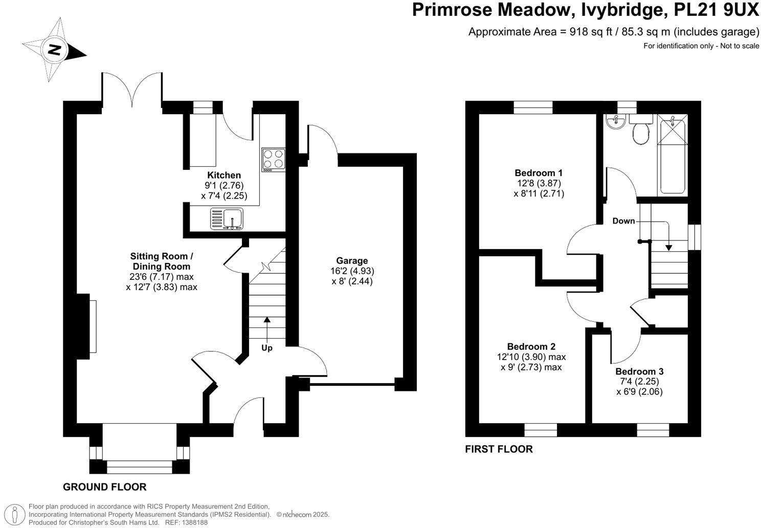 Primrose Meadow, Ivybridge floorplan