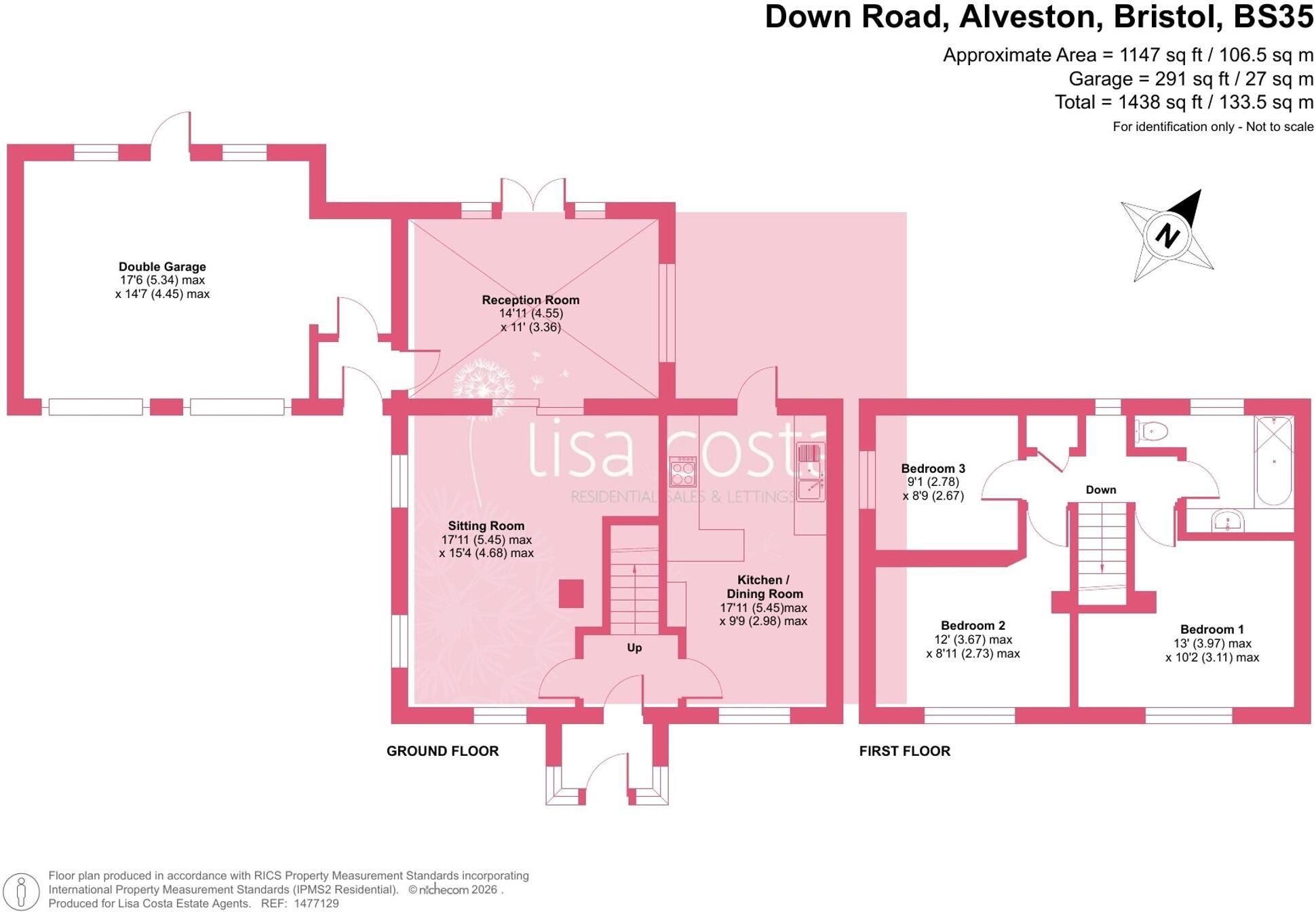 Down Road, Alveston, BS35 floorplan