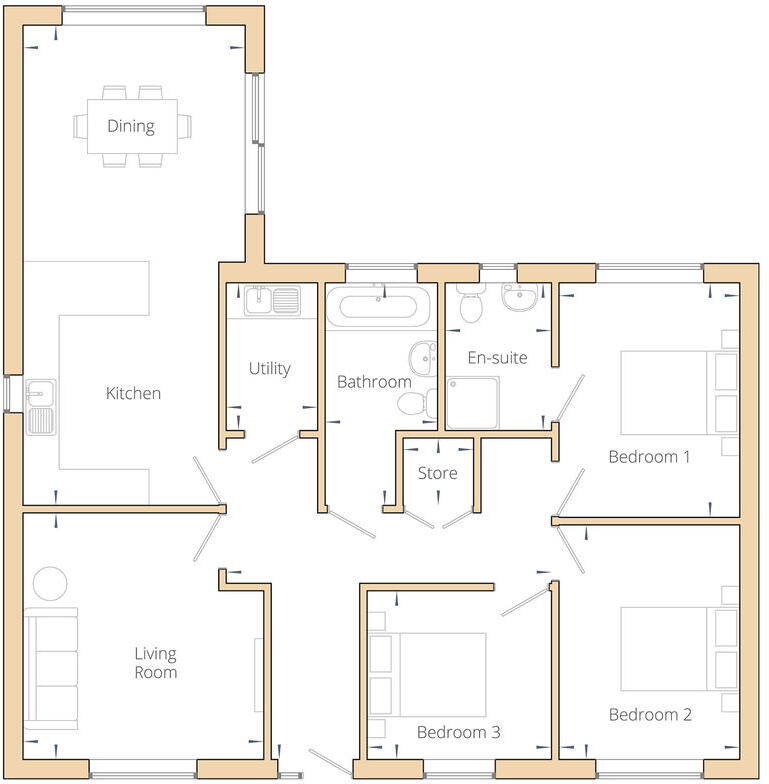 Plot 7 16 St Johns Oak, Clacton-on-Sea, CO16 8EF floorplan