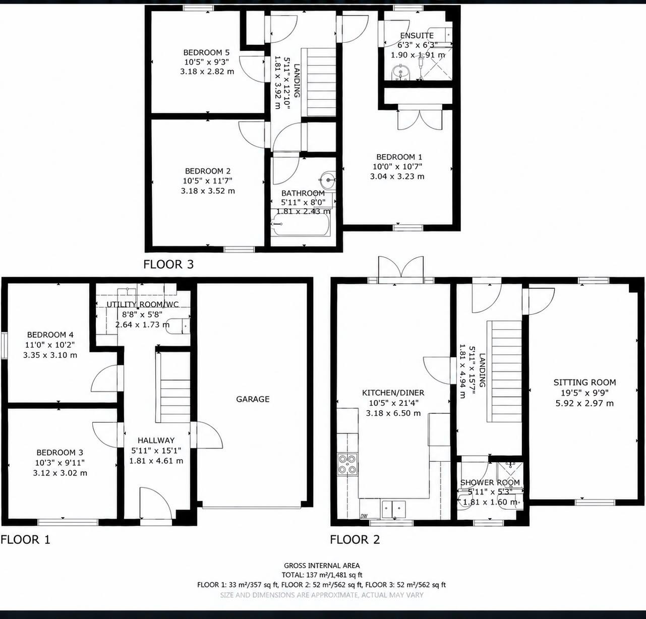 Reef Way, Hailsham, East Sussex floorplan
