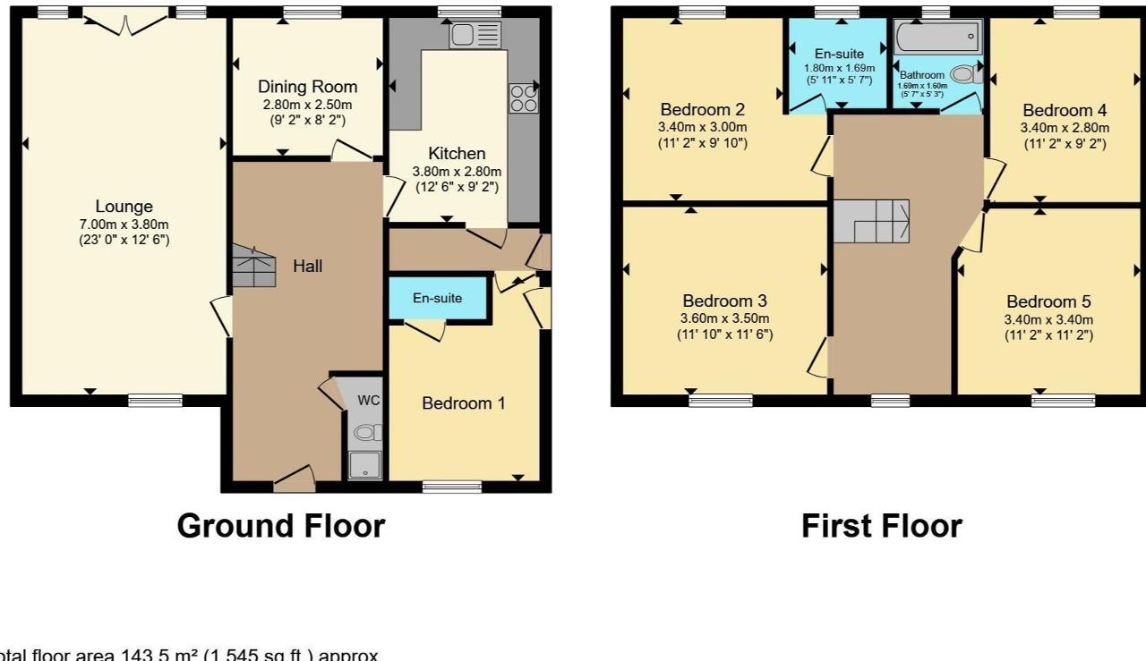 Stanford Road, Round Green, Luton, Bedfordshire, LU2 0PY floorplan