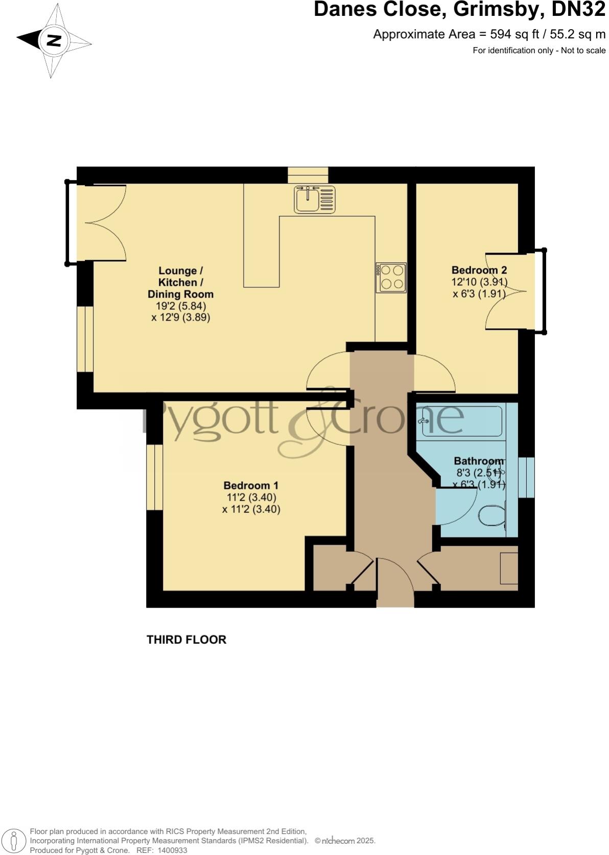 Danes Close, Grimsby, North East Lincs, DN32  floorplan