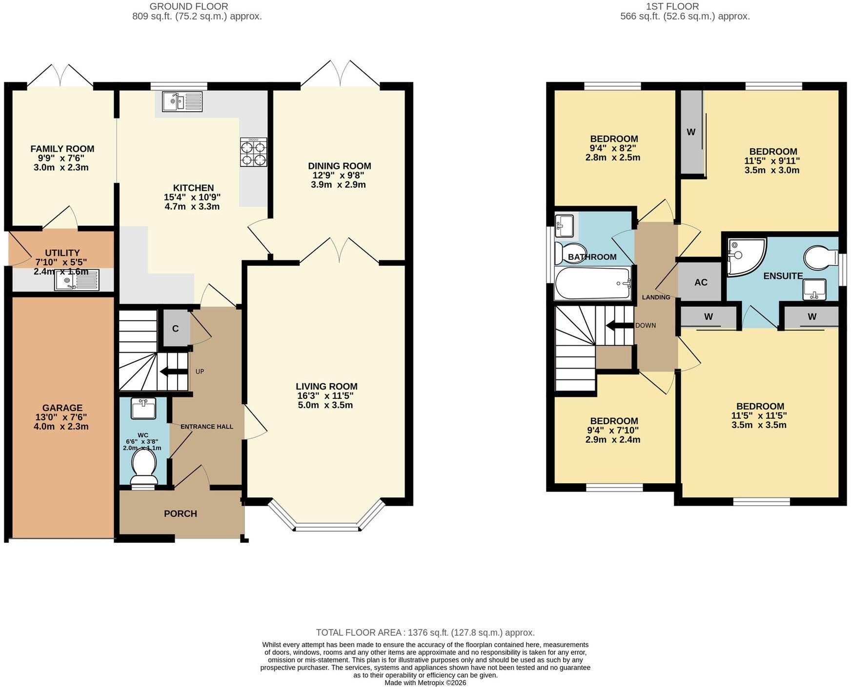Fountain Court, Great Witley, WR6 floorplan