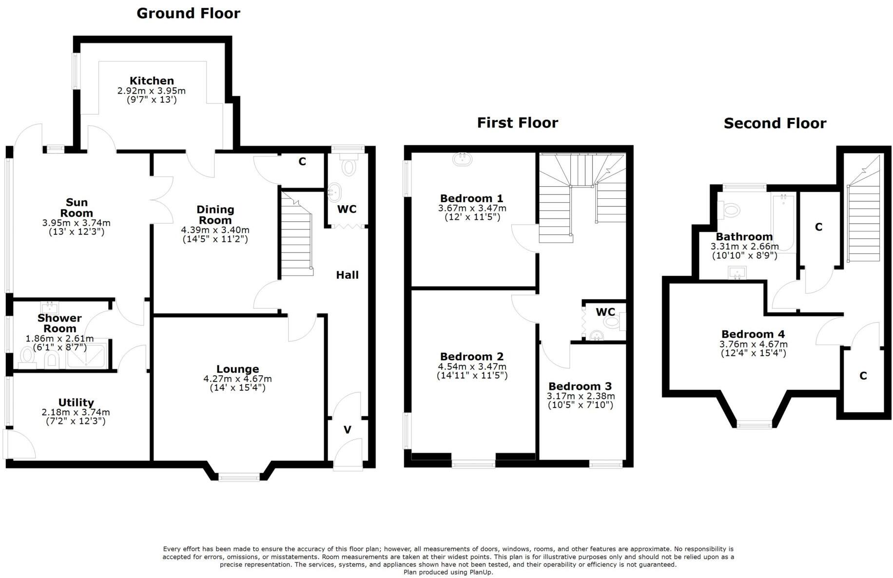 Roselea, 4 Castle Street, Irvine, KA12 8RJ floorplan