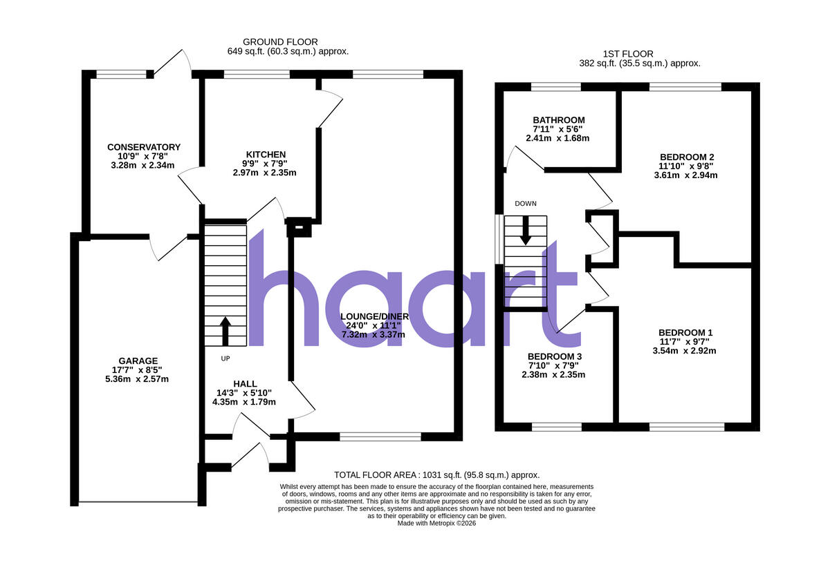 Heronswood Drive, Spondon floorplan