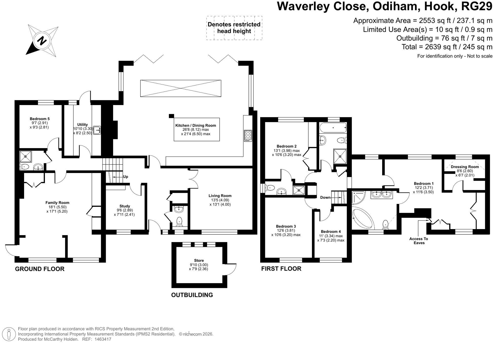 Waverley Close, Odiham, RG29 floorplan